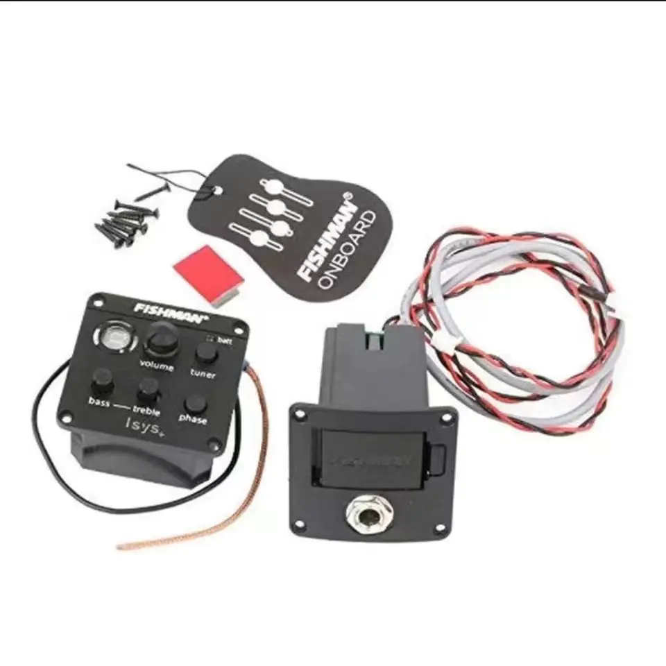 Factory Outlet Fishman ISYS+ ギターイコライザー、リチウム電池付き