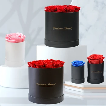 Fashionable long lasting preserved roses flower in gift box with gift box