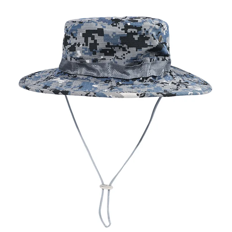 Embroidered Cotton Fisherman Bucket Hat 