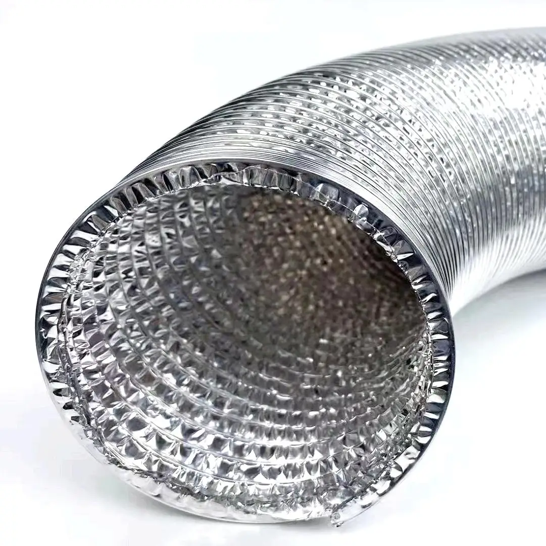 Flexible Aluminum Ducting Hose Air Duct Foil For Hvac Systems Parts ...