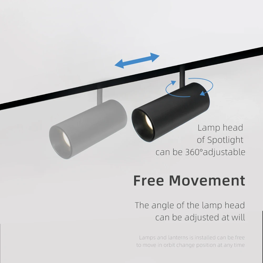 Aisilan Wifi APP Control Smart Rail Lighting System Dimmable Recess Flat 48v ultra Thin Magnetic Magnet Track Led Light