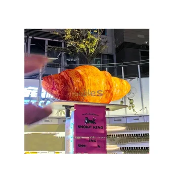 Logo Customized Giant Inflatable Bred Model Gourd Inflatable Advertising Balloon Croissant Bread For Decoration