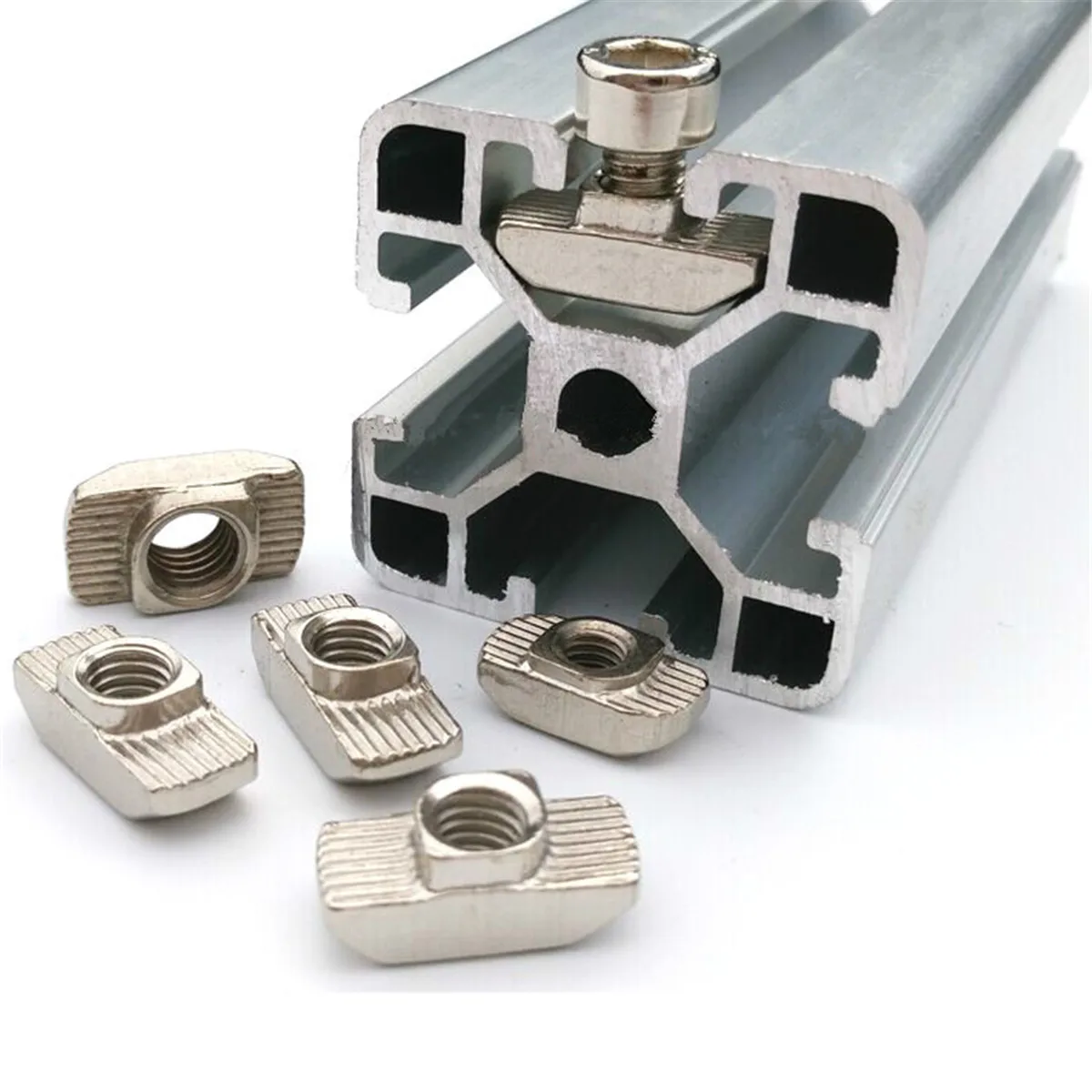 High Quality T Nuts M4 M5 M6 M8 T Slot Nut Hammer Head Fastener Nut For Aluminum Profile 2020 3030 4040 4545 Series