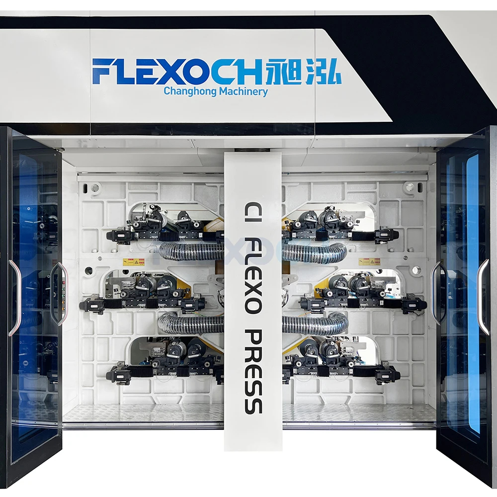 Polygraph Flexo Printing Machine 6 8 Colors by Gearless CI