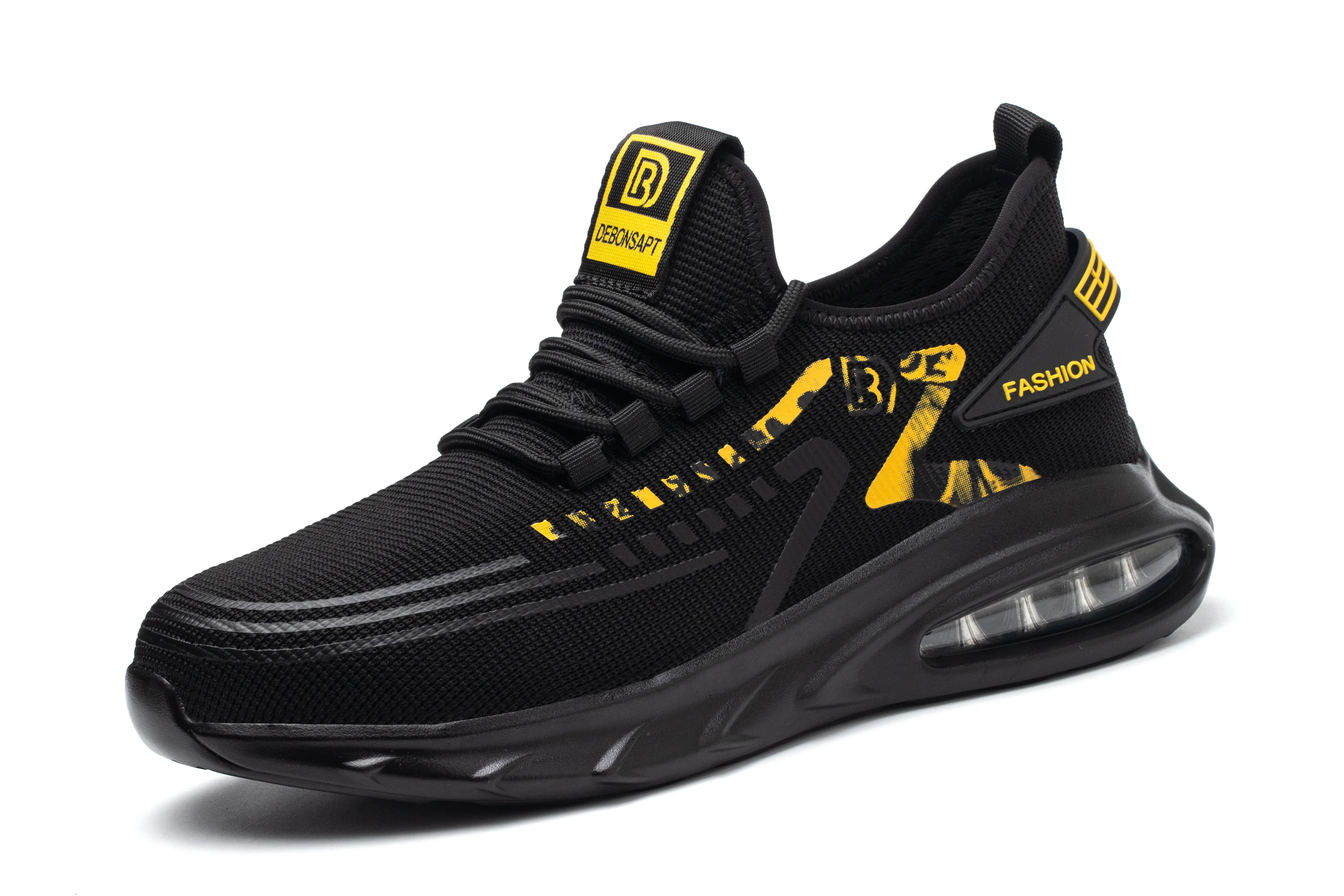 Men’s Steel Toe Work Sneakers – Breathable, Lightweight, Indestructible Safety Shoes (Multiple Sizes)