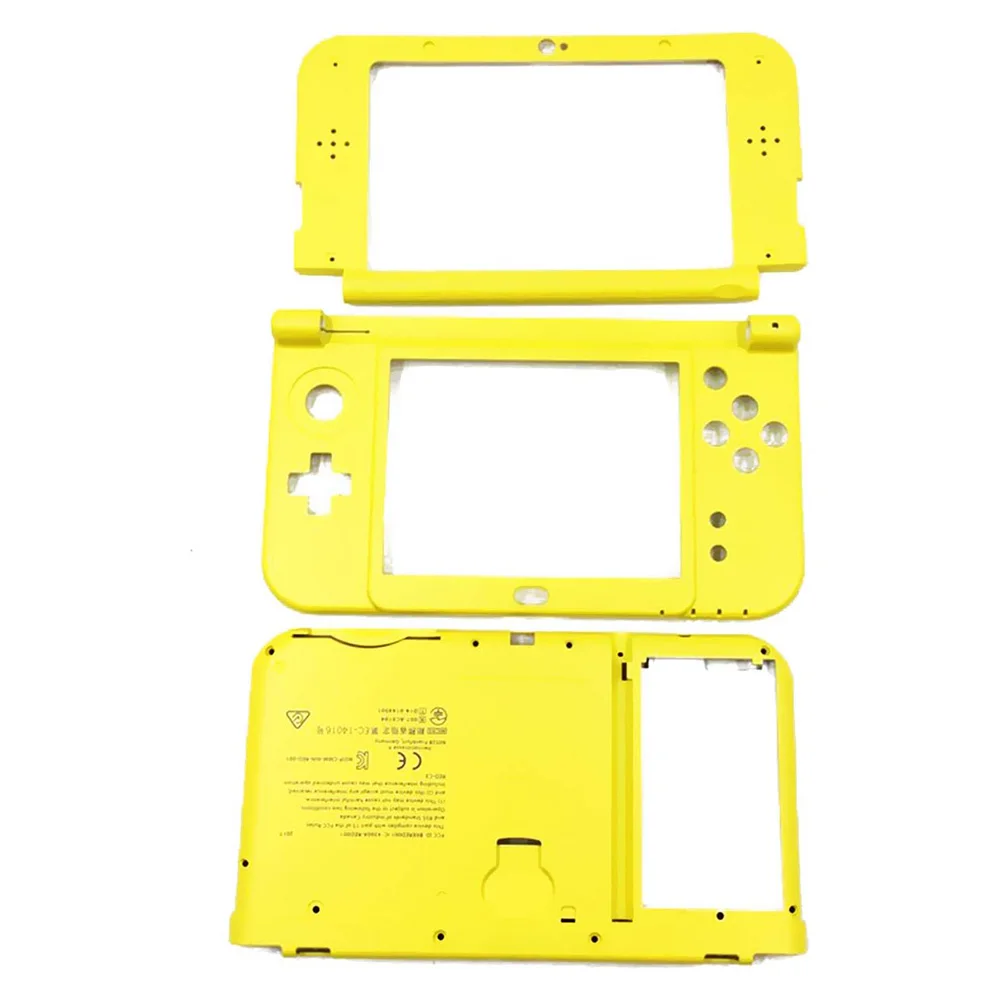 Housing Shell Replacement for New 3DS XL LL B C D Face Upper Screen Frame + Buttons Middle Faceplate + Lower Battery Cover Plate