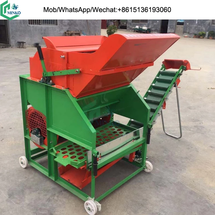 Mini Peanut Harvester with Tractor Threshing Machine Groundnut Fruit Picker for Sale