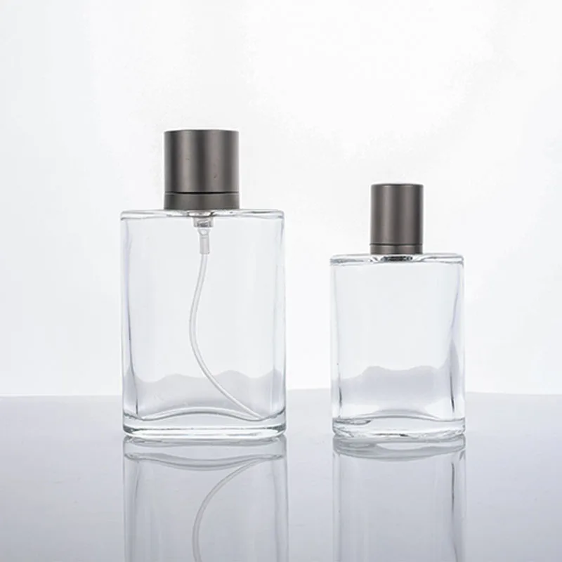 Wholesale custom 30ml 50ml 100ml empty spray portable cosmetics glass perfume bottle