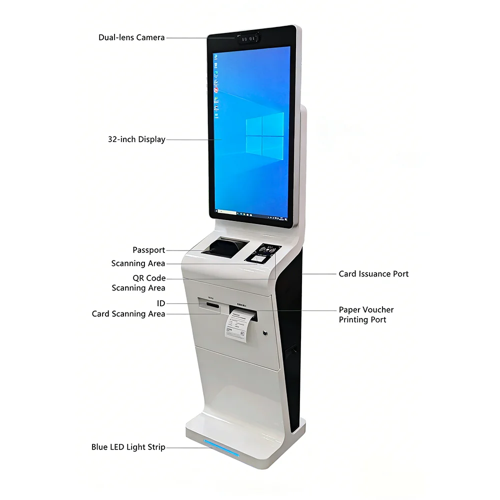 32Inch Multifunctional Passport Recognition All-in-One Machine 