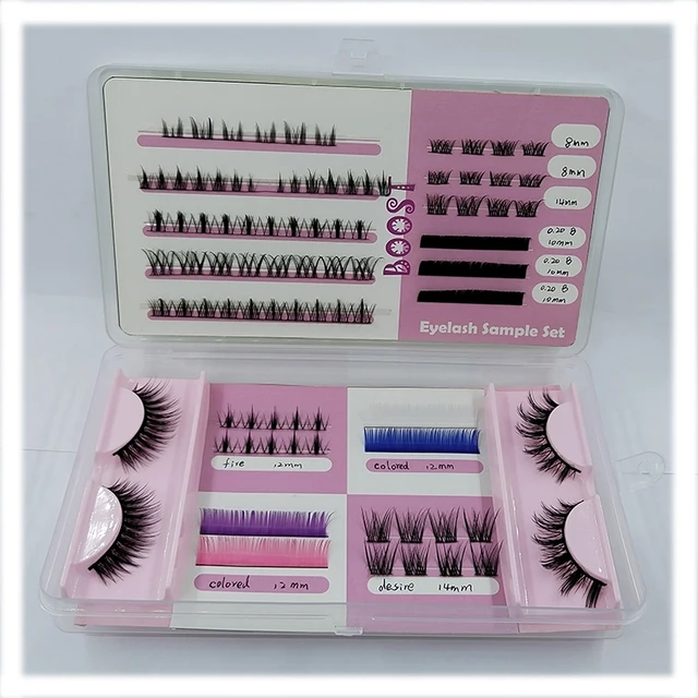 eyelash cluster extensions diy lash extension kit natural lash clusters 8-16mm kit with bottom lash