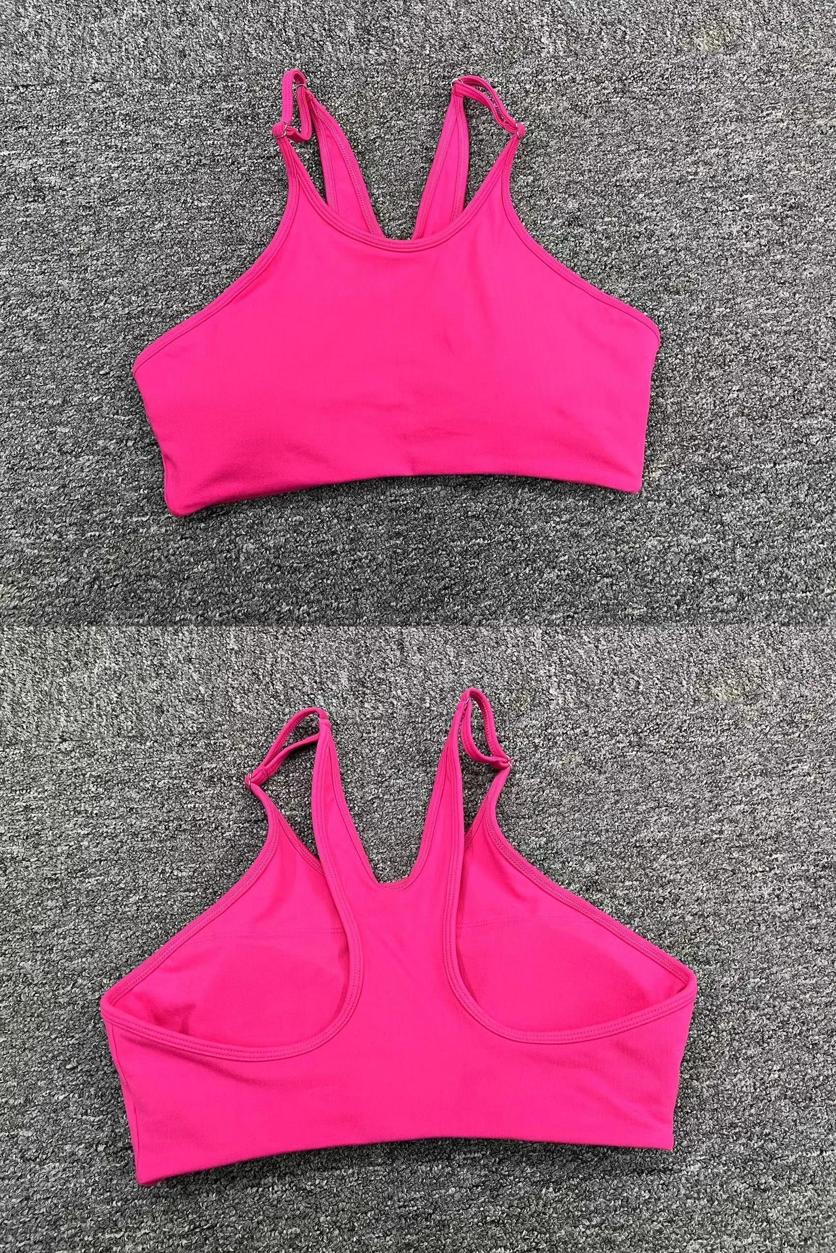 One-piece Adjustable sports bra for women high-intensity shock-proof fitness running bra yoga wear beautiful back bra details