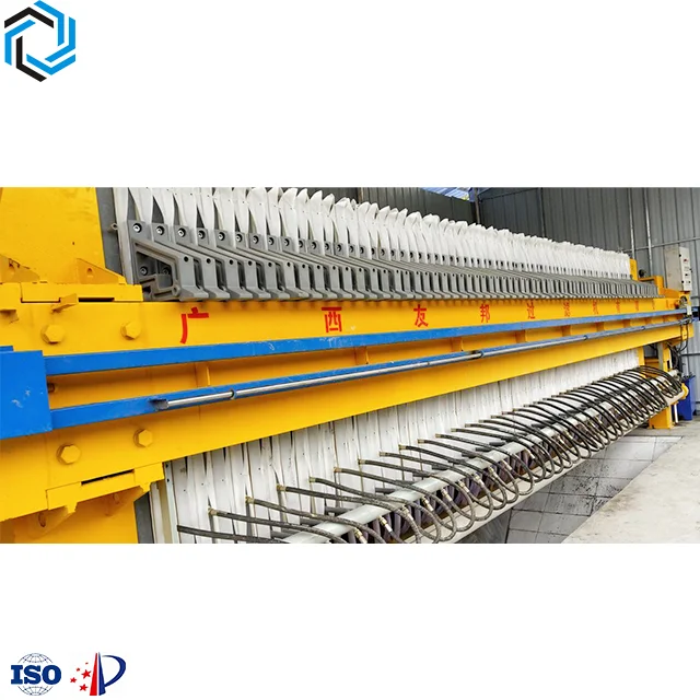 Hydraulic Diaphragm Compression Filter Press, Gypsum Wastewater Filtration Low Moisture Content Filter Press