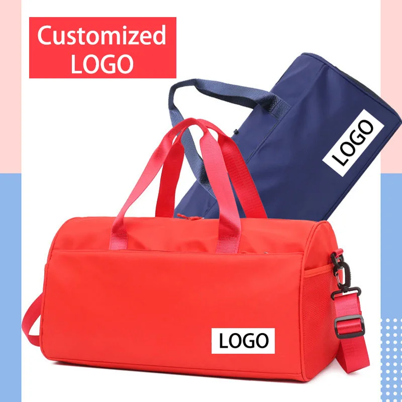 Оптовая продажа с завода дешевая нейлоновая Мужская спортивная сумка логотипом на заказ спортивные женские сумки для йоги тренажерного