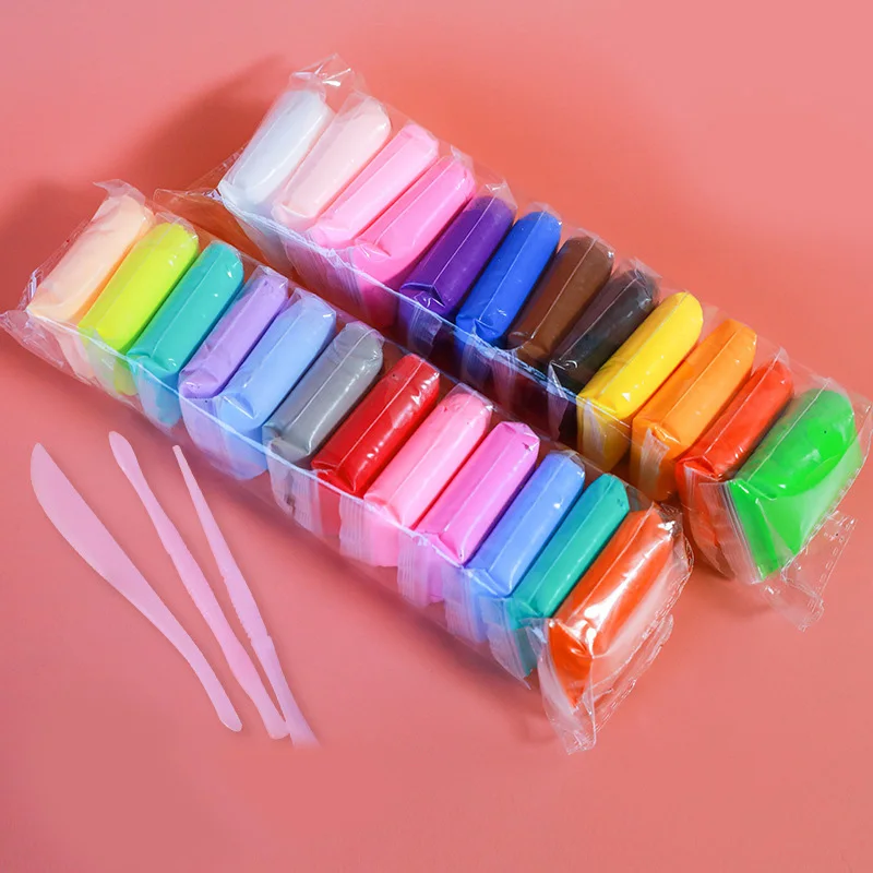 OEM Factory's Light Clay Educational Toys Private Label Wholesale Air Dry Foam Soft Modeling Plasticine Low Boron Mouldit Clay