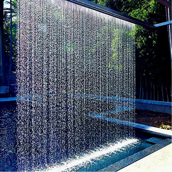 Rain Curtain Water Fall Fountain Indoor for Restaurant Water Fountain Waterfall For Pools Garden Ornament Water Features