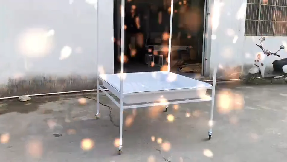 Rolling Growing Table Hydroponics System Flood And Drain Table Hydroponic Movable 4x8 Flood