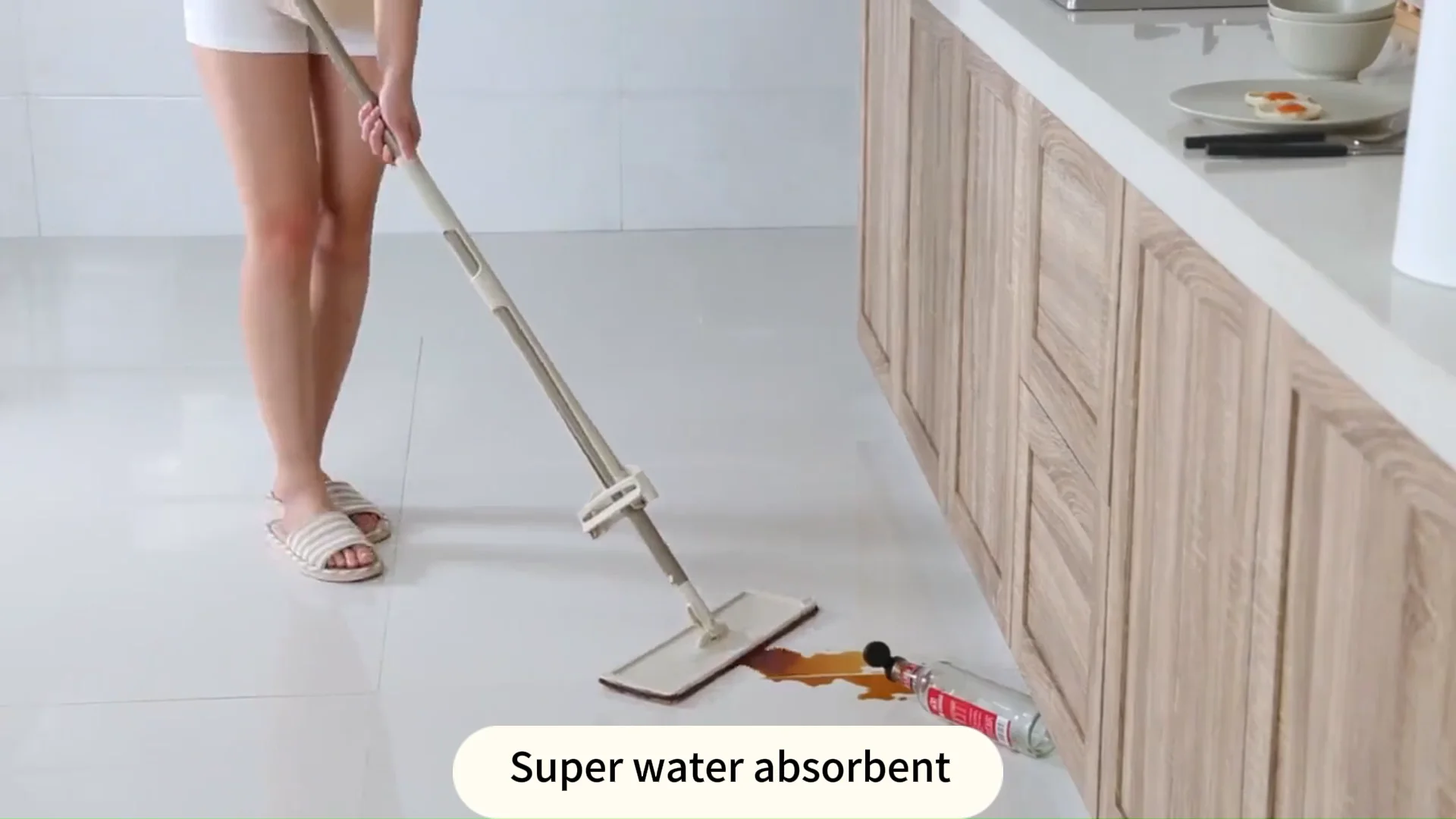 Strict Selection Of Electrostatic Dust Removal Mite Removal Mop No Hand Washing No Dead Corner