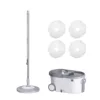 [Warm White Gray] Stainless Steel Tray with 2 Mop Heads
