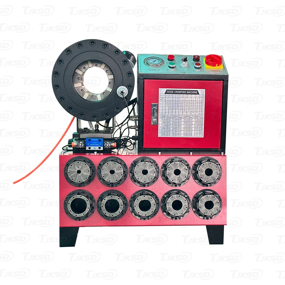 DX68 DX69 Factory Automatic 1/4-2'' P32 P20 Hydraulic Hose Pipe Pressing Tool Crimper Excavator Hose Crimping Machine