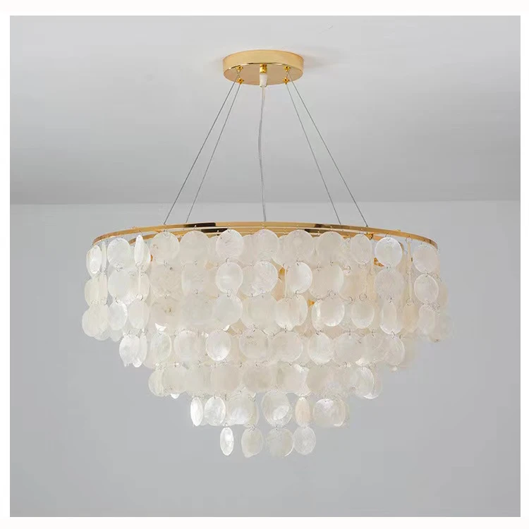 Made in China Factory Outlets Shell Chandelier Pendant Light