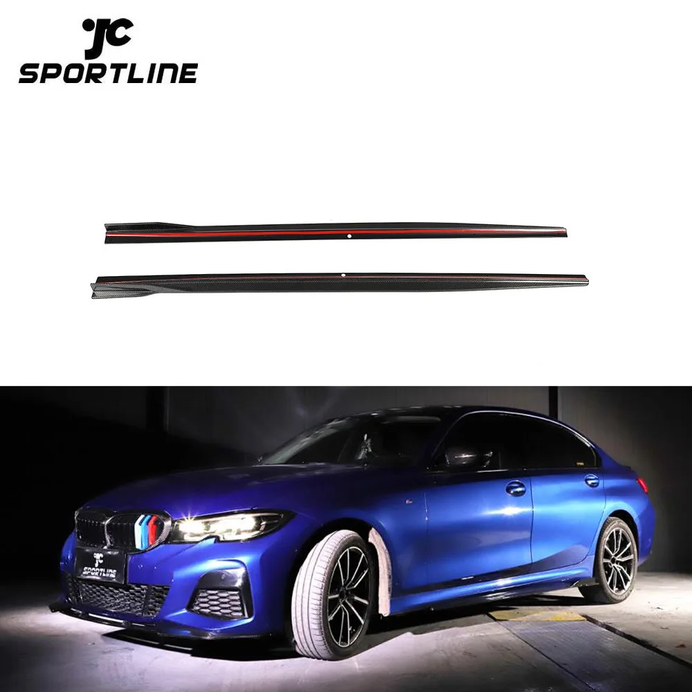 thumbnail image 2 of Soillar Gloss Black Side Skirt Extensions For BMW G20 G28 M340i (2019-2024) – Pair, Direct Fit, USA Seller 2 of 5