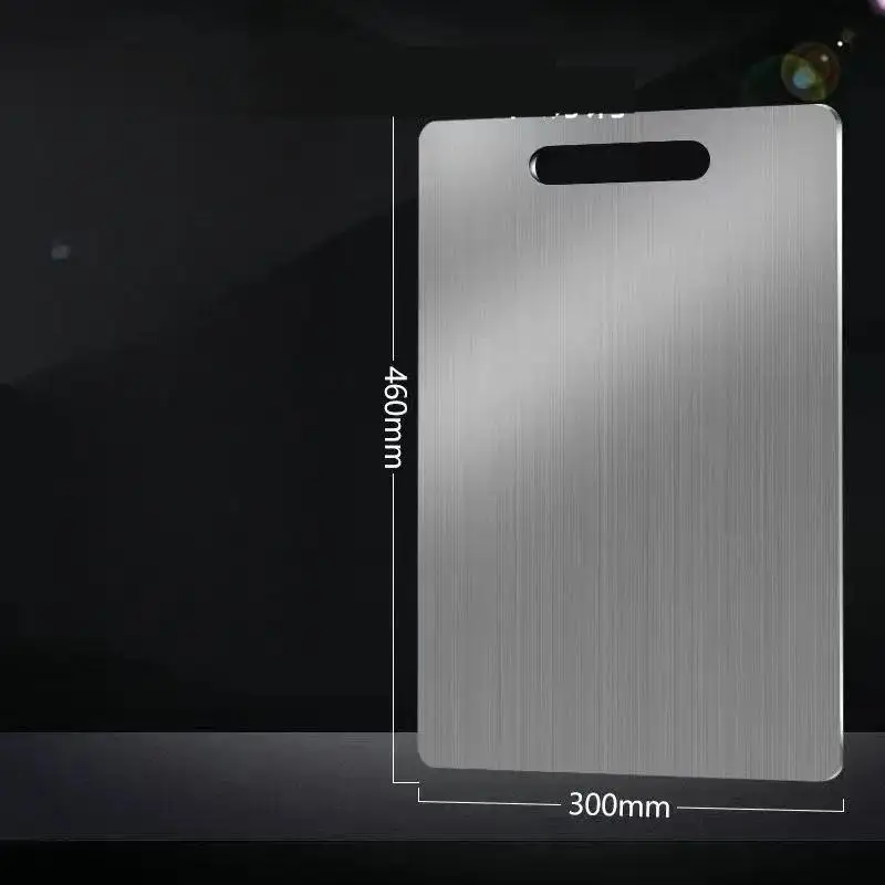Dual-Sided Stainless Steel Chopping Board - Hygienic & Durable Kitchen Cutting Board for Meat, Veggies & More(30*46cm)