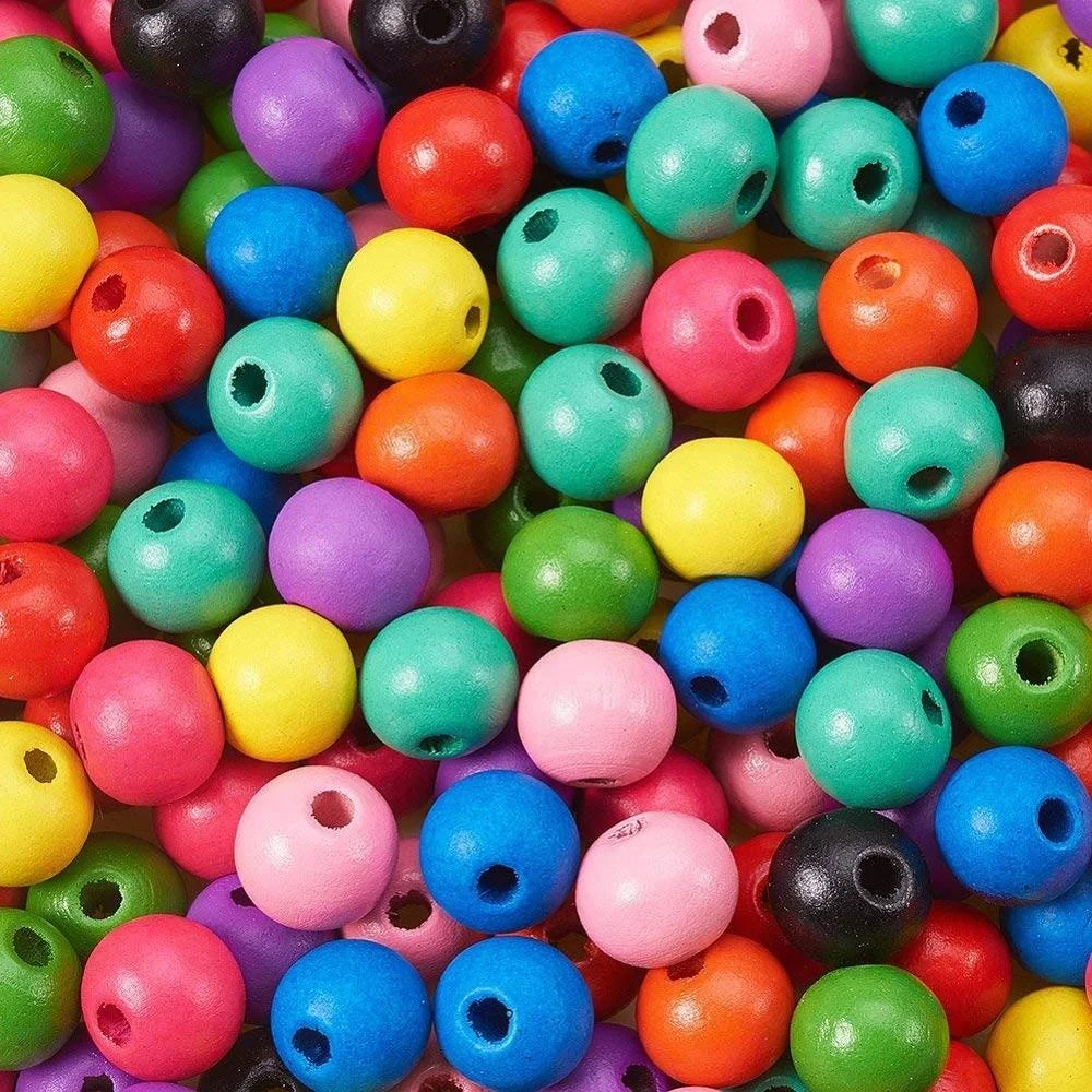 2022 Hot Selling Natural Bulk Round Colorful Craft Round Rosary Beads