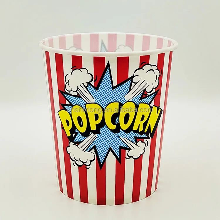 Food Grade Plastic Popcorn Bucket Recyclable Foodgrade Plastic Popcorn ...