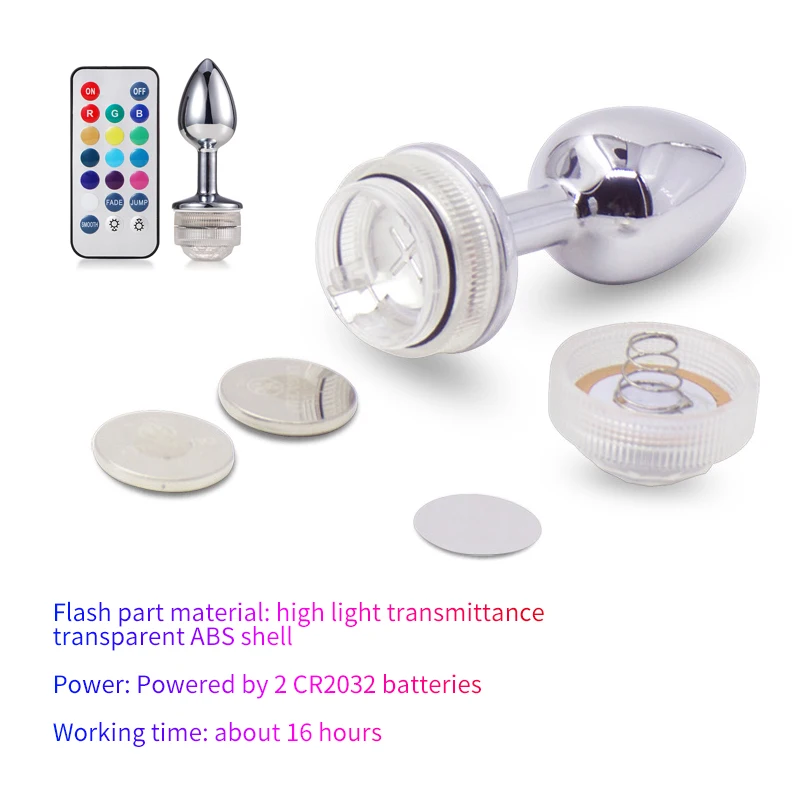 LED Wearable Waterproof Anal Plug with LED Light - Prostate Massager for Men and Women, Perfect for Beginners and Trainers LED Wearable Waterproof Anal Plug with LED Light - Prostate Massager for Men and Women, Perfect for Beginners and Trainers