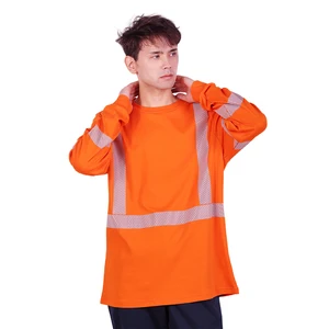 Long Sleeves Safety Clothing Shirts Flame Retardant Workwear Knitting Reflective Fire Resistant NFPA2112 Fr Shirt