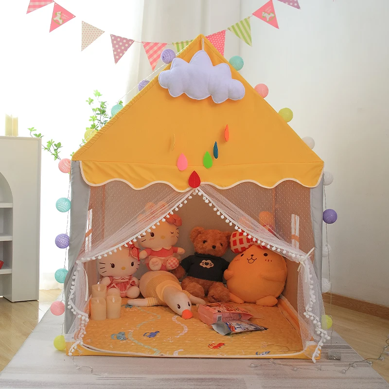Guarantee of Arrival Games Castle Tents Fairy Princess House Pink Blue Baby Mini Tent