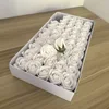 Cabeza de flor grande de tres capas [blanca]