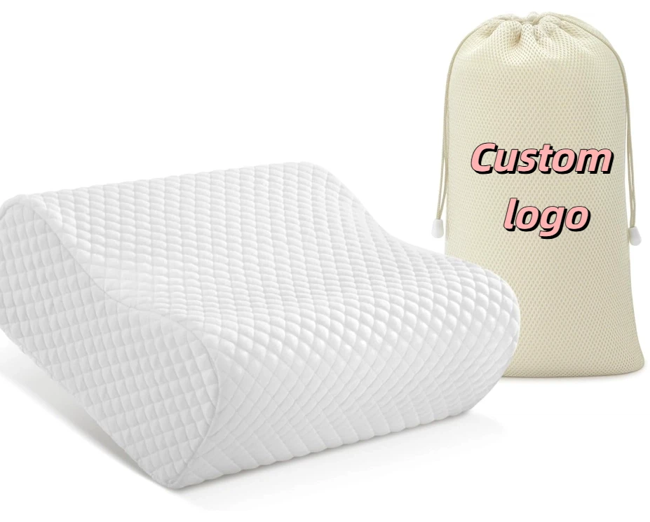 Removable Cover Slow Rebound Custom Different Size Egronomic Neck Support Sleep Memory Foam Travel Pillow