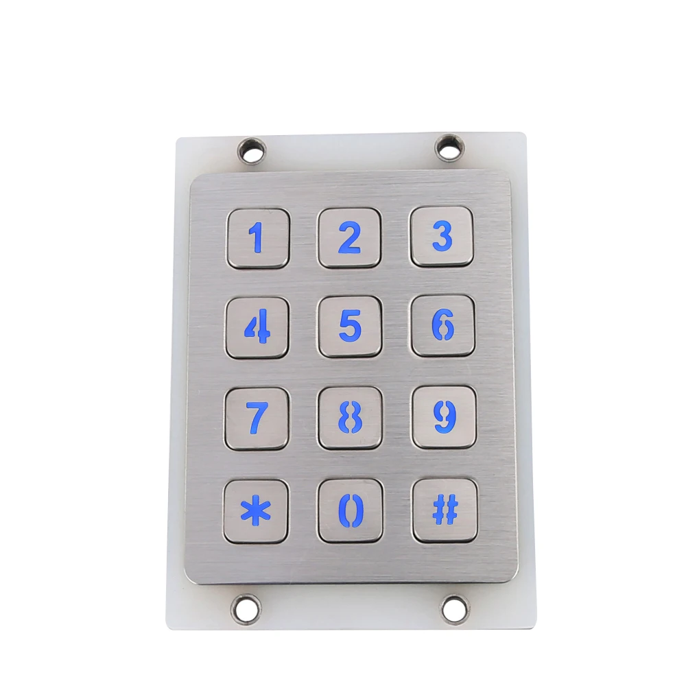 Cheap Rs232 Telephone Entry Led Keyboard Metal 485 Back Lighting Keypad