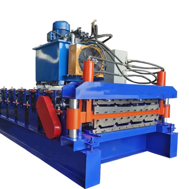 Изготовленная на заказ трапециевидная черепица, строительный материал, глазурованная черепица, двухслойная формовочная роликовая машина