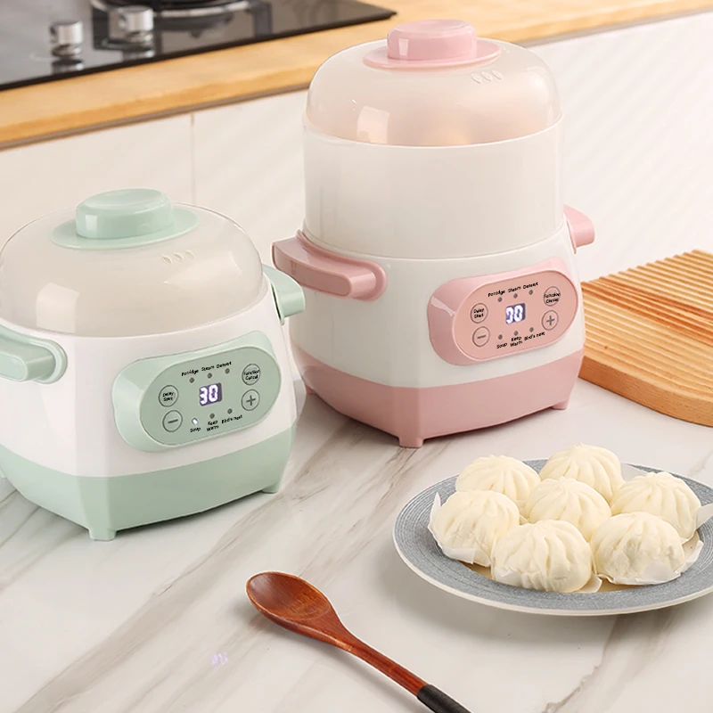 Custom logo Multifunction Baby Porridge Soup Automatic Cooker Portable Electric Slow Cooker for Home
