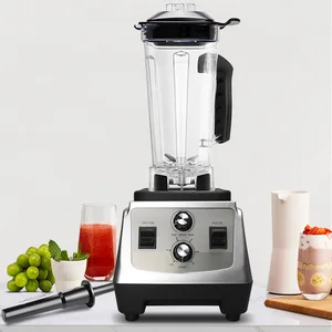 Electric Blender Machine with Automatic Variable Speed Push Button Controls BPA-Free Container 6 Blades for Household Hotel Use