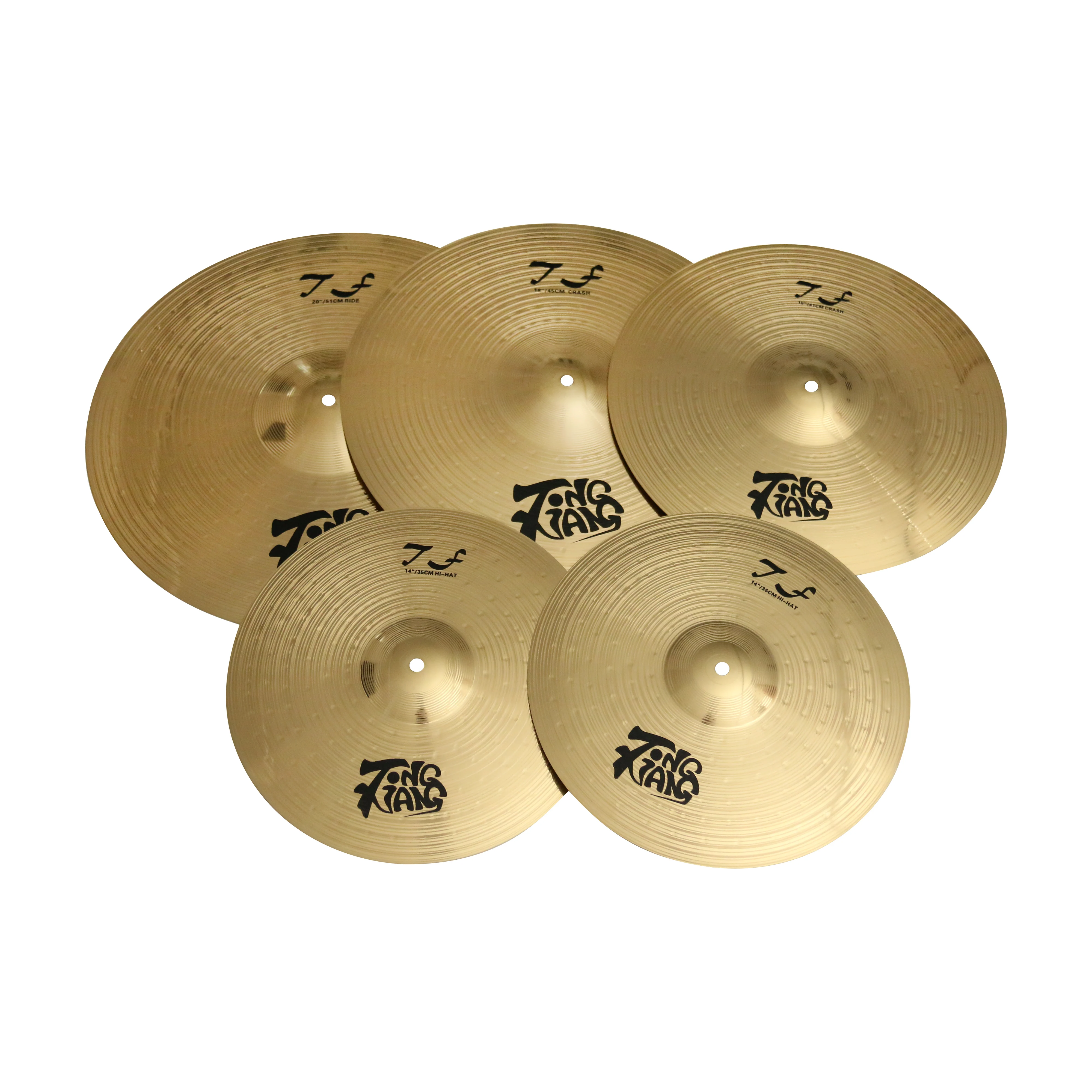 Drum Set Brass Cymbals - Professional Performance Gear