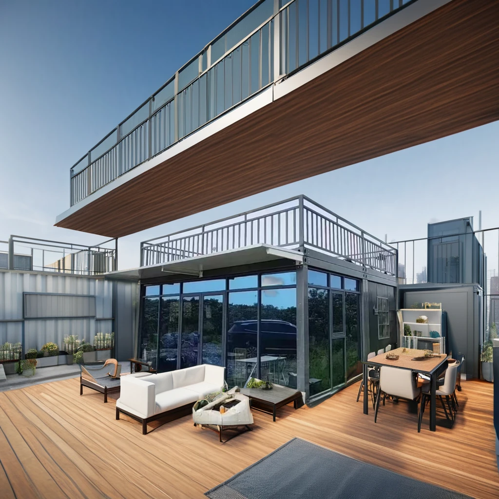 20Ft Fast-Constrcted Prefab Container Haus Assembled Modular Mobile Living House with Porch for Apartments Malls or Hotels