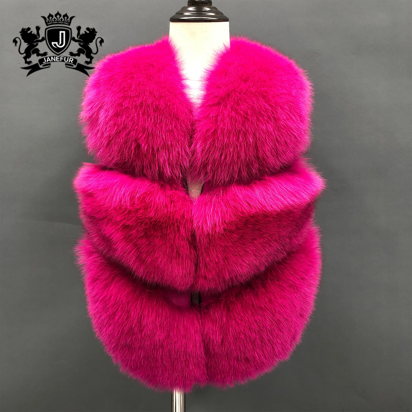 Janefur Kinder Pelz Weste Mädchen Oberbekleidung Baby Winterkleid ung  Natürliche Fuchs Pelz westen Mädchen Kinder Westen Weste für Kinder