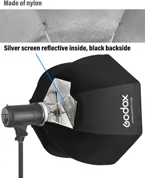 Godox SB-UE 37.5" 95cm Umbrella Octagon Softbox Reflector Kit With Carrying Bag Soft Box Lighting Kit for Photography detail image
