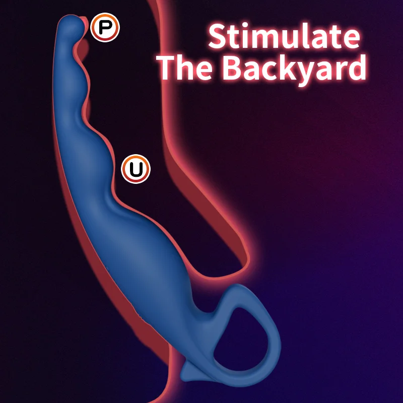 Liquid silicone butt plug detail view