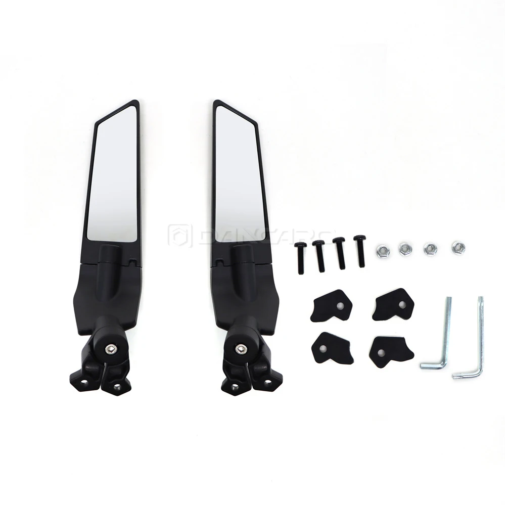 Dancaro Modified Motorcycle Mirrors Wind Wing Adjustable Rotating