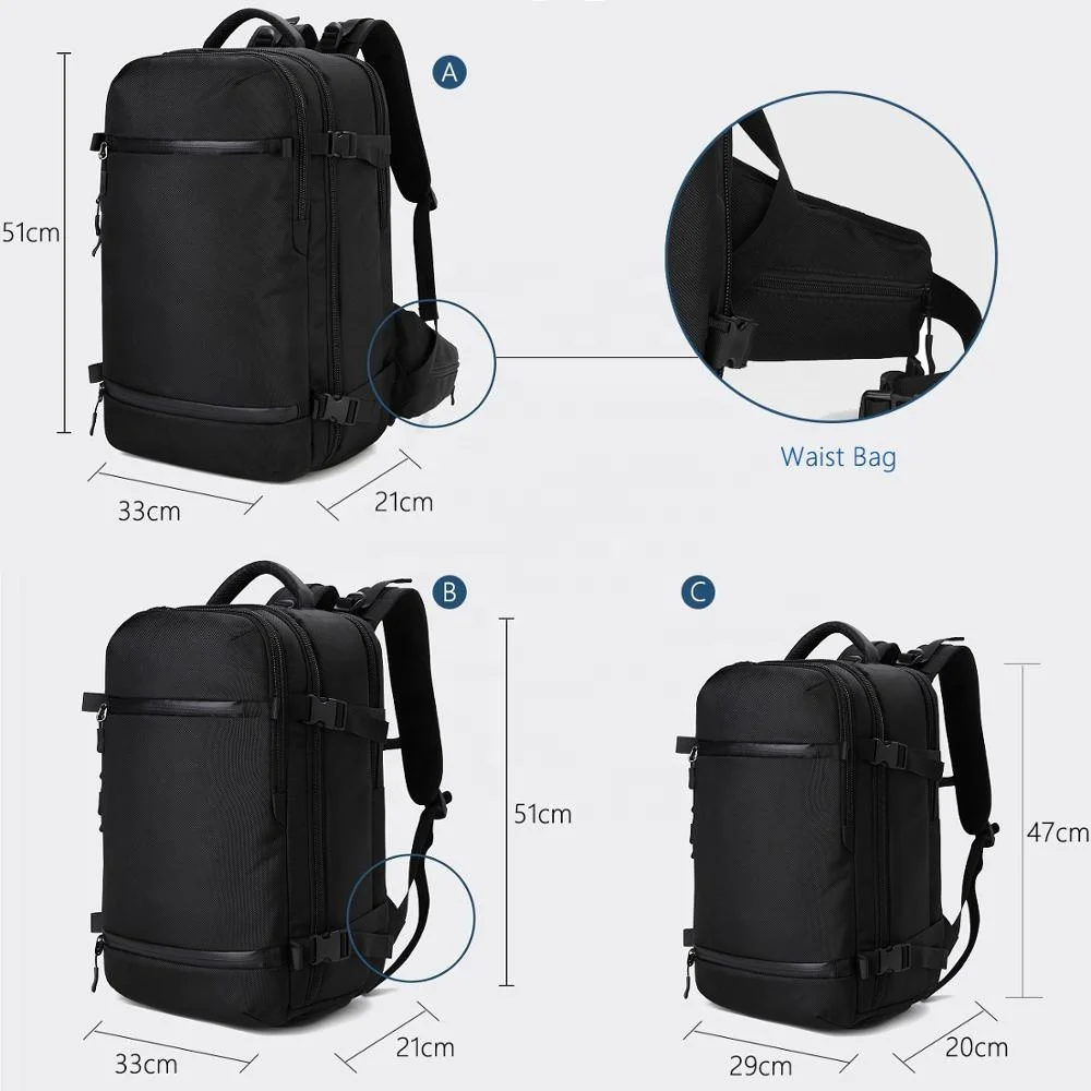 Ozuko 8983l Carry On Backpack Large Travel Backpack For Men Airline ...