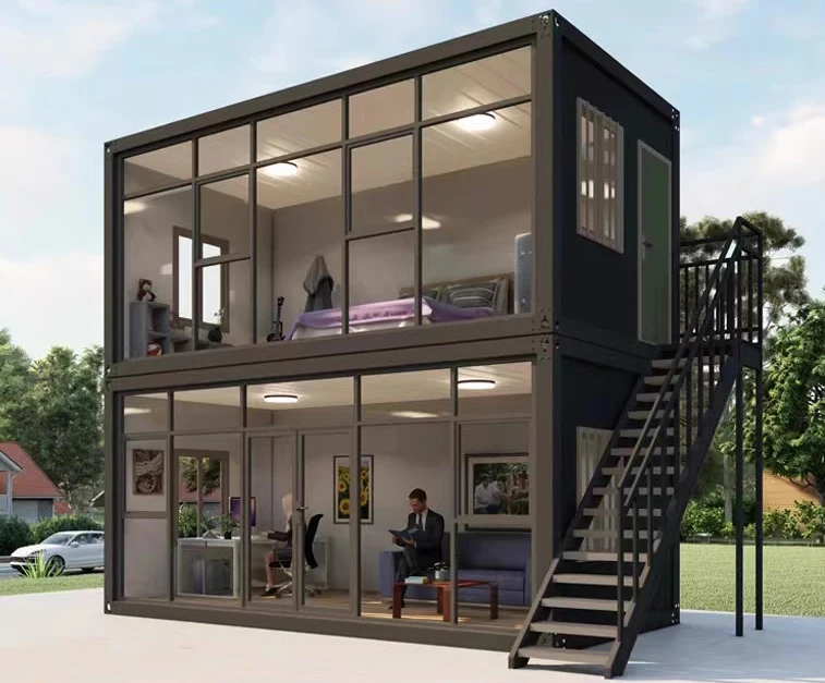 Modern Modular Kits Storage Shopping Container Homes Prefabricated Portable Houses Flat Pack Made in China
