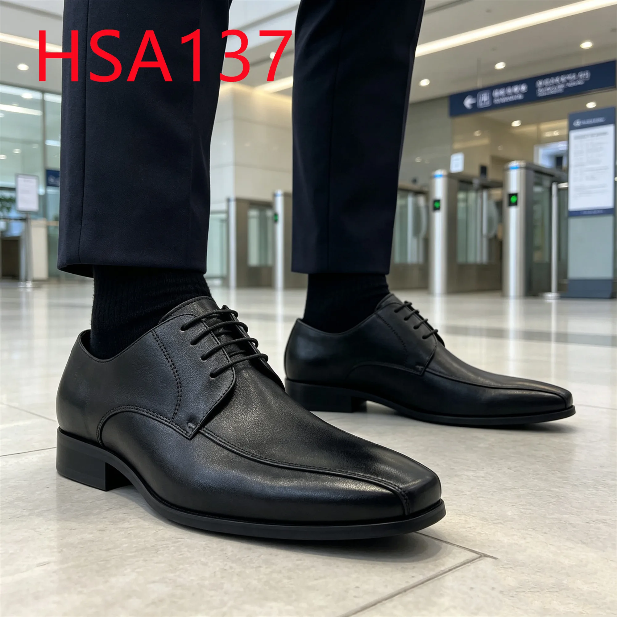 HY,client Visit Sharp&square Toe Hua Singh Men Leather Shoes Factory Price Full Grain Leather Moccasins Uniform Shoes HSA137