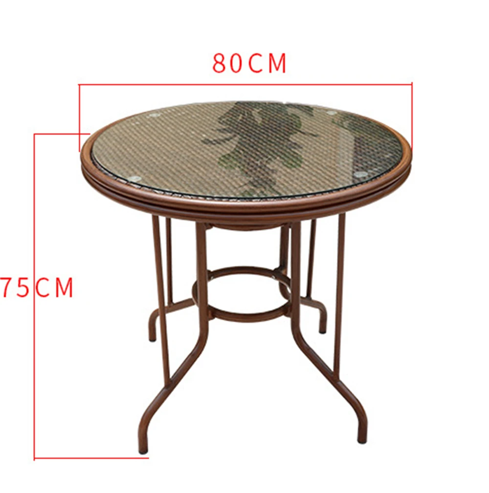 Outdoor furniture terrace set aluminum PE rattan table outdoor pe wicker furniture rattan outdoor tables