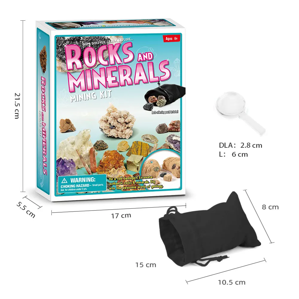 Excavation Kit Dig It Out for Classroom Education Toys Rocks Minerals and Gemstones Educational Toys for Kids