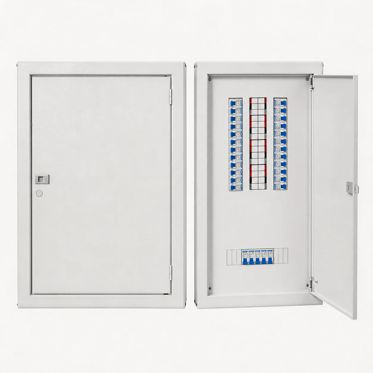 MDB box power system configuration options and mounting types