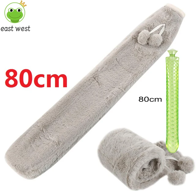 Winter Water Injection Long Strip Hot Water Bag 80cm Thick Warm Water Bag Hot Part Applied to Waist, Shoulder and Neck